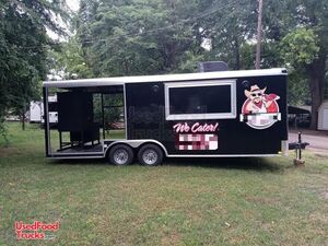 Cargo Mate Barbecue Concession Trailer with Porch / Used Mobile BBQ Rig.