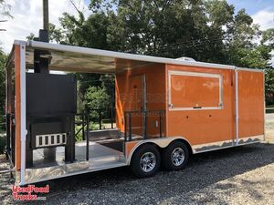 2018 -8.5' x 24' BBQ Concession Trailer with Porch.