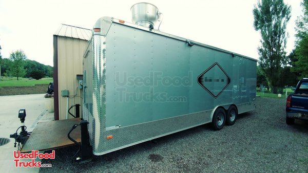 2017 - 8.5' x 27' Freedom Food Concession Trailer with a 2018 Kitchen.