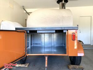 new 2019 6.7' x 9.5' forno bravo wood-fired oven on wheels