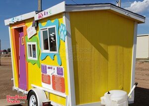 Turnkey 6' x 12' Mobile Snowball Business / Fully Rebuilt Shaved Ice Concession Trailer.