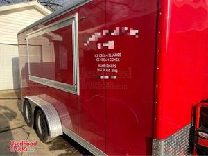 Used 2021 Wells Cargo 8' x 14' Food and Ice Cream Concession Trailer.