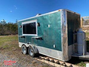Nicely-Equipped 2017 - 7' x 15' Mobile Food Concession Trailer with Pro-Fire.