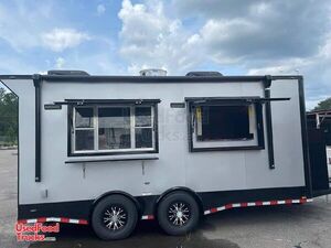 Like New 2021 - 8.5' x 18' Kitchen Food Concession Trailer with Pro-Fire System.