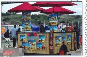 8' x 7' Shaved Ice Concession Stand with Transport Trailer