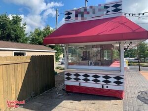 Loaded Turnkey 8.5  w x 19' x 7.5   H Ice Cream Soft Serve Trailer with Drive Thru Canopy System