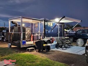 Like New - 2023 8.5' x 20' Barbecue Food Trailer with 8' Porch | Concession Trailer