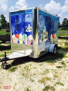 6' x 10' Shaved Ice Concession Trailer.