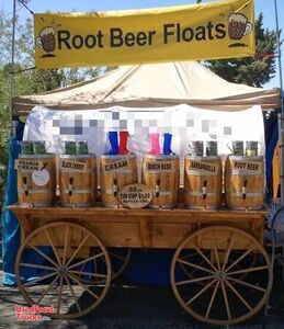 2019 Retro-Style Old Fashion 8' Root Beer Soda Beverage Wagon.