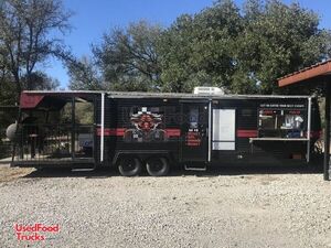 8' x 22' Barbecue Food Concession Trailer with 10' Open Porch and Bathroom