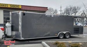 2015 8.5' x 26' Commercial Kitchen Food Vending Trailer with Porch.