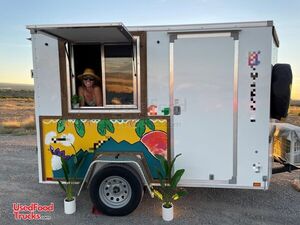 Used 2019 - 6' x 12' Catering Food Concession Trailer.