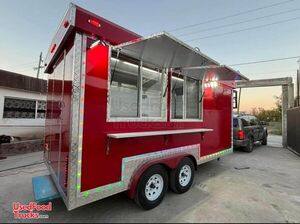 Like New - 2024 8' x 16' Kitchen Food Concession Trailer with Fire Suppression System