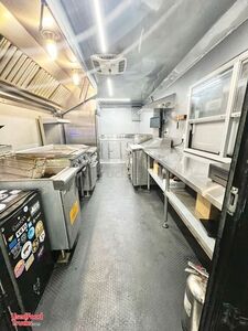 Like-New - 8.5' x 24' Barbecue Food Concession Trailer with Porch and Pro-Fire Suppression