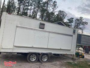 8' x 20' Used Mobile Kitchen Commercial Food Concession Trailer.