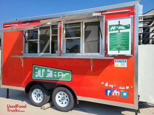 2019 Very Lightly Used 8' x 14' Professional Kitchen Food Vending Trailer.