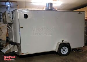 Brand New 2023 7' x 12' Commercial Mobile Kitchen Food Vending Trailer.