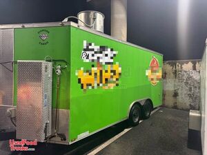 Used 8' x 16' Mobile Kitchen Food Concession Trailer w/ Pro Fire System