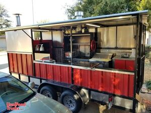 2018 - 6.6' x 16' BBQ Concession Trailer with Porch