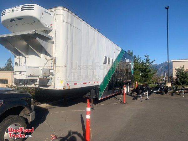 10' x 40' Gooseneck Commercial Mobile Kitchen Used Catering Trailer.