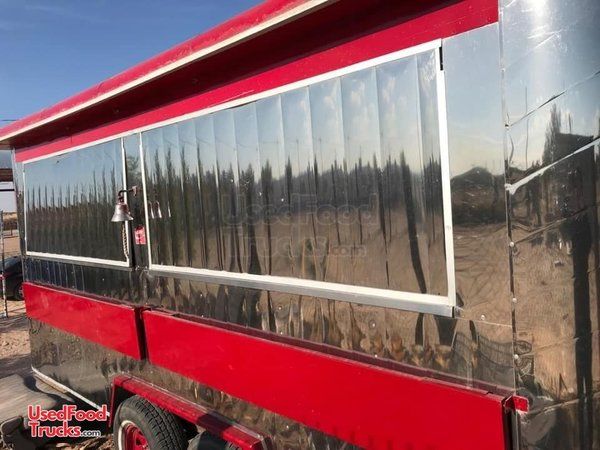 Stainless Steel Lightly Used Food Concession Trailer Condition