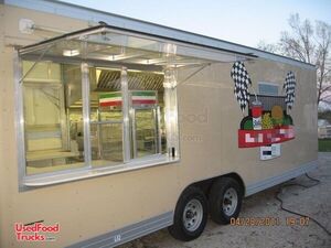 Ready to Go 2007 Wells Cargo 24' Mobile Kitchen Food Concession Trailer.