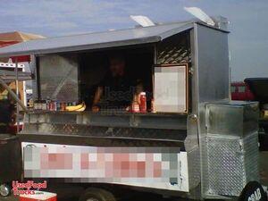 2002 8' x 4' Custom Sales and Service Food Trailer 