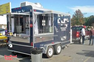 2010 - 7' x 14' Mobile Kitchen Food Concession Trailer.