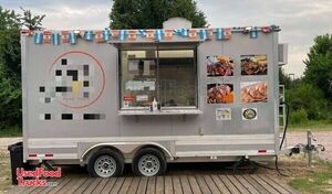 8' x 16' Food Concession Trailer with Commercial Kitchen and Pro-Fire Suppression.