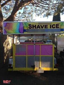 2011 - 10' 7" Custom Built Hydraulic Top Shaved Ice Concession Trailer