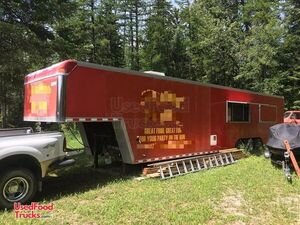 7.5' x 46' BBQ Concession Trailer.