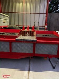 Preowned - 6.5' x 16' Open BBQ Smoker Trailer | Mobile Food Unit