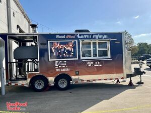 Nice 2022 - 8.5' x 20' Wood-Fired Pizza Concession Trailer with Open Porch.