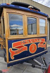 7.5' x 10'  Trolley Beverage Trailer Custom SF Style Cable Car Replica Streetcar Mobile Bar