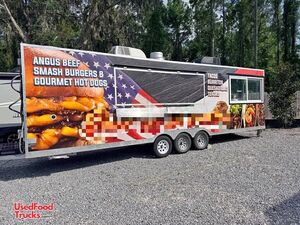 2024 - 31' Triple Axle Food Kitchen Concession Trailer w/ Pro Fire System