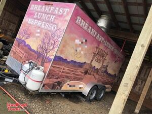 2015 8' x 16' Kitchen Food Concession Trailer with Pro Fire Suppression