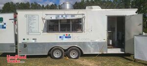 Ready to Serve Used V-Nose Mobile Food Concession Trailer  w/ Pro Fire Suppression.