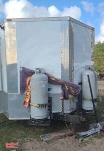 Ready to Serve Used V-Nose Mobile Food Concession Trailer  w/ Pro Fire Suppression