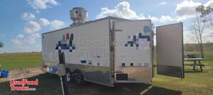 Ready to Serve Used V-Nose Mobile Food Concession Trailer  w/ Pro Fire Suppression