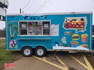 2025 8' x 18' Kitchen Food Concession Trailer with Pro-Fire System