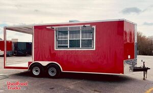 Turnkey Ready 8.5' x 20' Barbecue Concession Trailer with Porch/Mobile BBQ Pit.