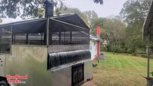 Used 2015 - 8' x 16' Barbecue Concession Trailer / Mobile BBQ Rig.