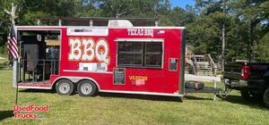 2018 - 8.5' x 20' Cargo Mate Barbecue Food Concession Trailer with Open Porch.