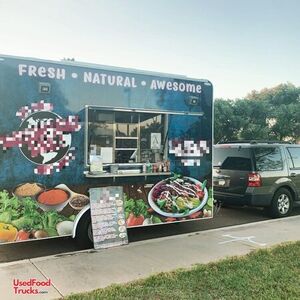 Super Neat 2018 12' Mobile Kitchen Food Trailer with Ford Expedition.