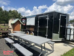 2021 8.5' x 20' Coffee and Kitchen Food Concession Trailer with Support Trailer