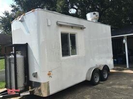 2019 Cargo Craft 7' x 16' Kitchen Food Trailer with Pro-Fire.