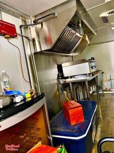 Used Once 2019 - 7.5' x 16' Food Concession Trailer/ Mobile Unit with Pro-Fire