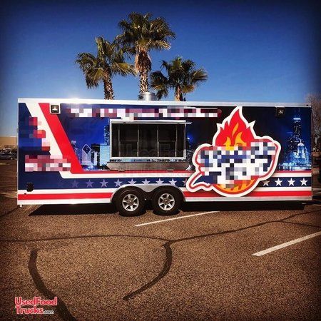 2018 Haulmark 8.5' x 24' Lightly Used Mobile Kitchen Food Concession Trailer.