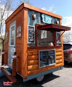 2016 8' x 8' Compact Shipping Container Conversion Food Concession Trailer.