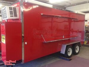 Like-New 2016 7' x 15' Kitchen Concession Trailer / Mobile Vending Unit